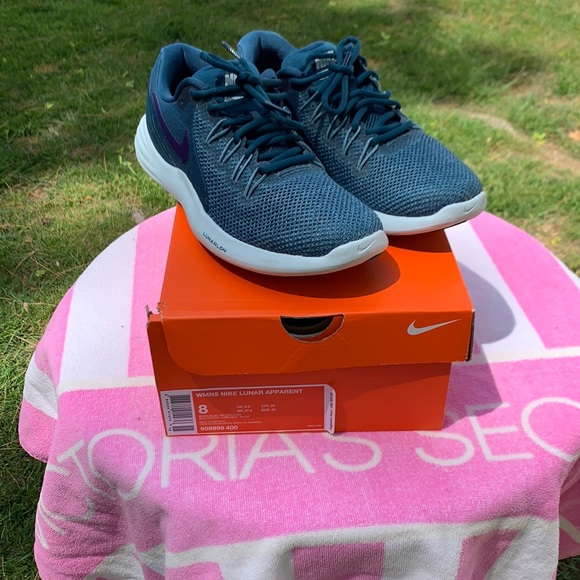 Nike Shoes - Nike teal Lunar Apparent sneakers SZ 8